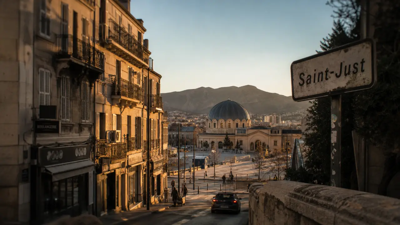 Panorama saint juste marseille et Le Dôme, golden hour