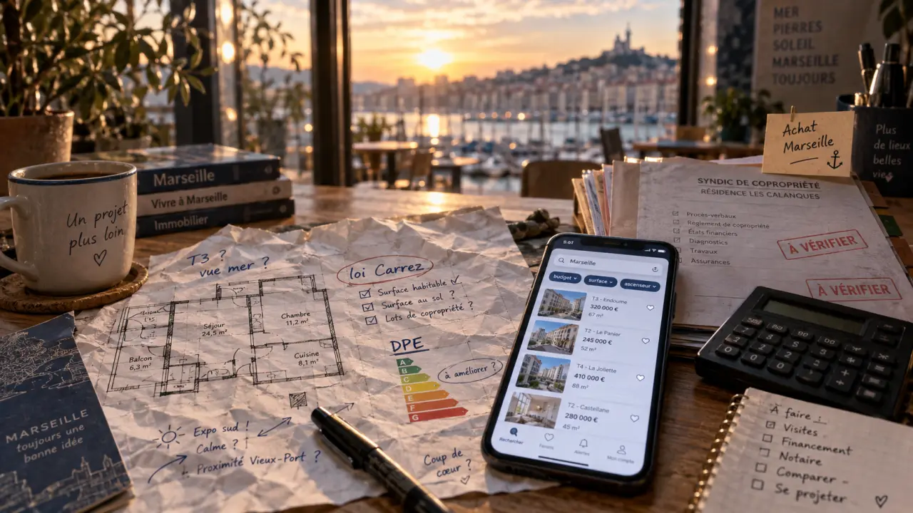 Achat immobilier Marseille : prix au m² et dossier de copropriété