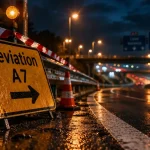 A7 fermée vers Marseille mercredi soir à la bifurcation avec l’A8