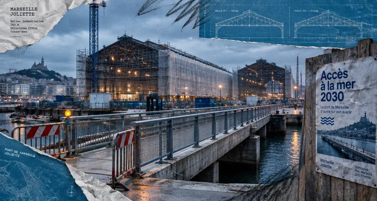 Le chantier Phare du port de Marseille vise un accès à la mer en 2030