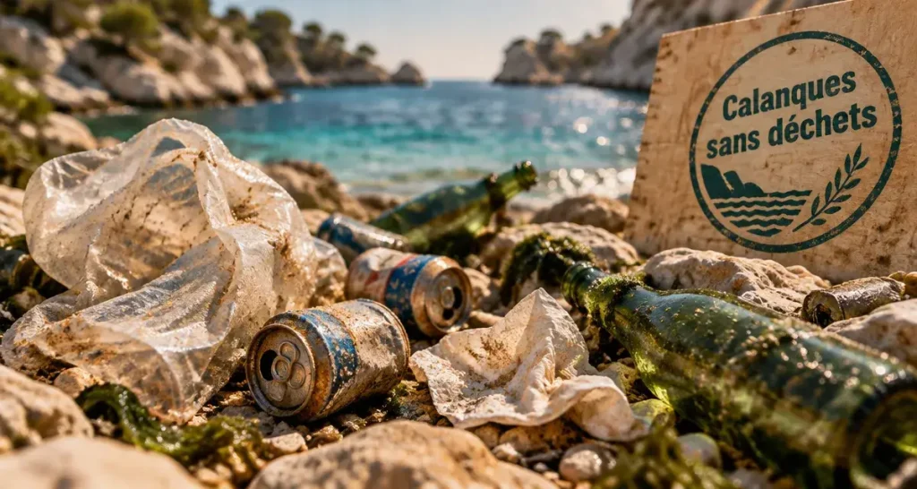 Déchets dans les calanques : forte hausse cet été à En-Vau et Port-Pin