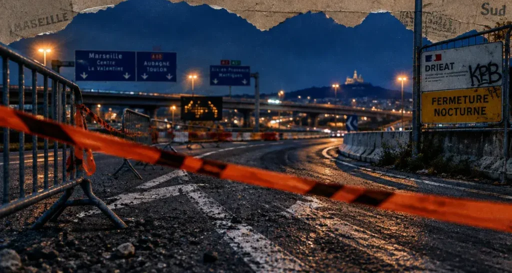 Autoroutes : les fermetures prévues autour de Marseille jusqu’à vendredi