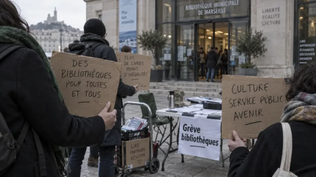 Grève dans les bibliothèques de Marseille tous les samedis d’octobre