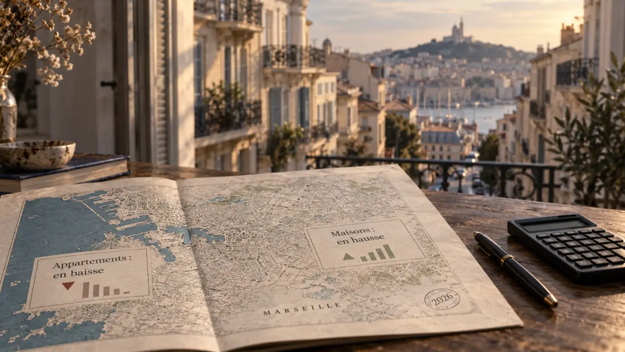 Immobilier à Marseille : les appartements baissent, les maisons résistent en 2026