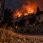 Incendie près d’habitations dans la région de Marseille après des feux sauvages