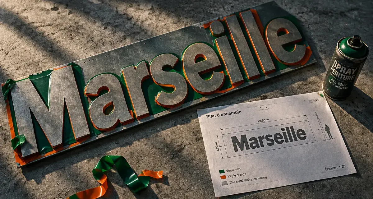 Les lettres Marseille vont changer de couleur dès lundi