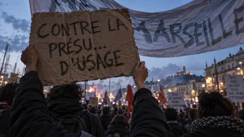 Manifestation à Marseille : 4 500 personnes contre la loi sur l&rsquo;usage des armes