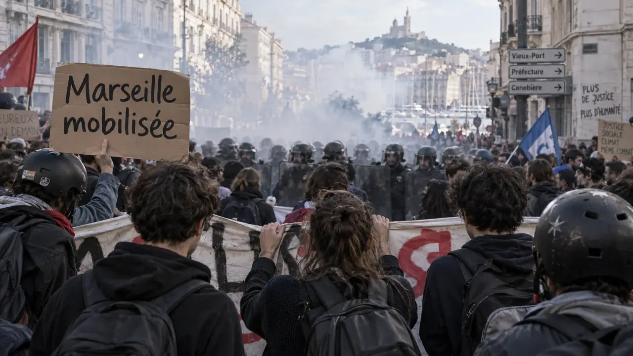 À Marseille, lycéens et étudiants ont de nouveau manifesté jeudi