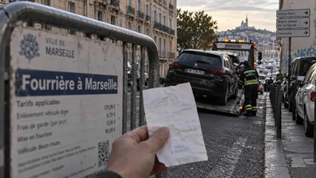 Fourrière à Marseille : l’enlèvement passe à 135 euros depuis le 1er octobre