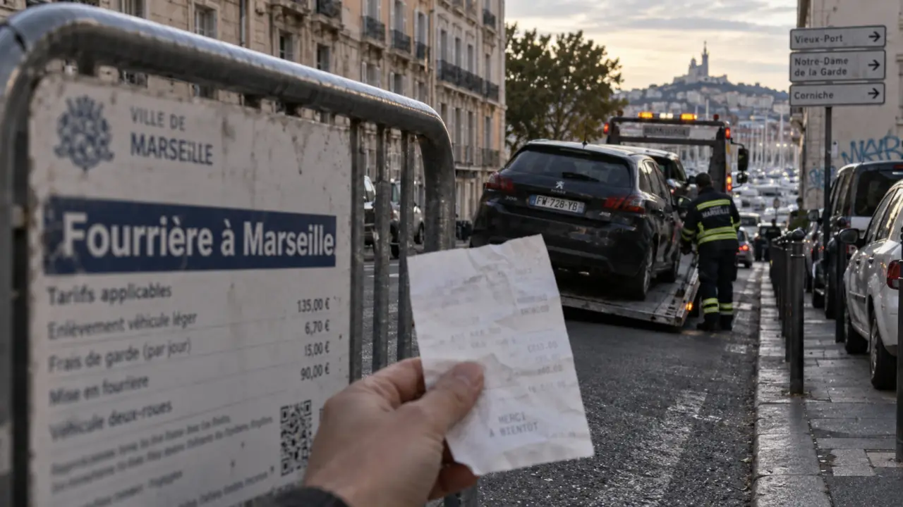Fourrière à Marseille : l’enlèvement passe à 135 euros depuis le 1er octobre