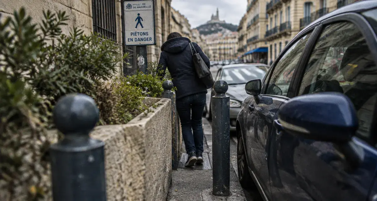 Marseille pointée du doigt pour ses conditions de circulation piétonne