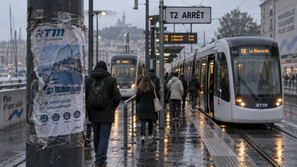 À Marseille, le tram T2 arrêté et le T3 perturbé jeudi matin
