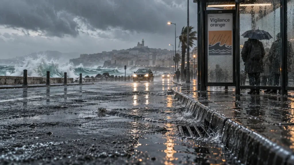 Marseille en vigilance orange mercredi face aux fortes pluies et aux orages