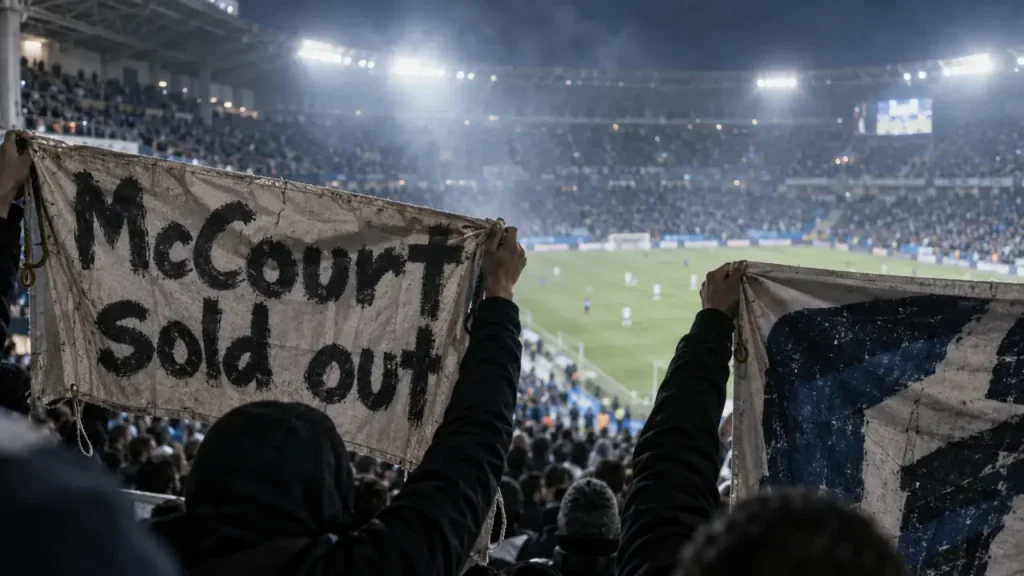 Au Vélodrome, des supporters de l’OM ciblent encore Frank McCourt