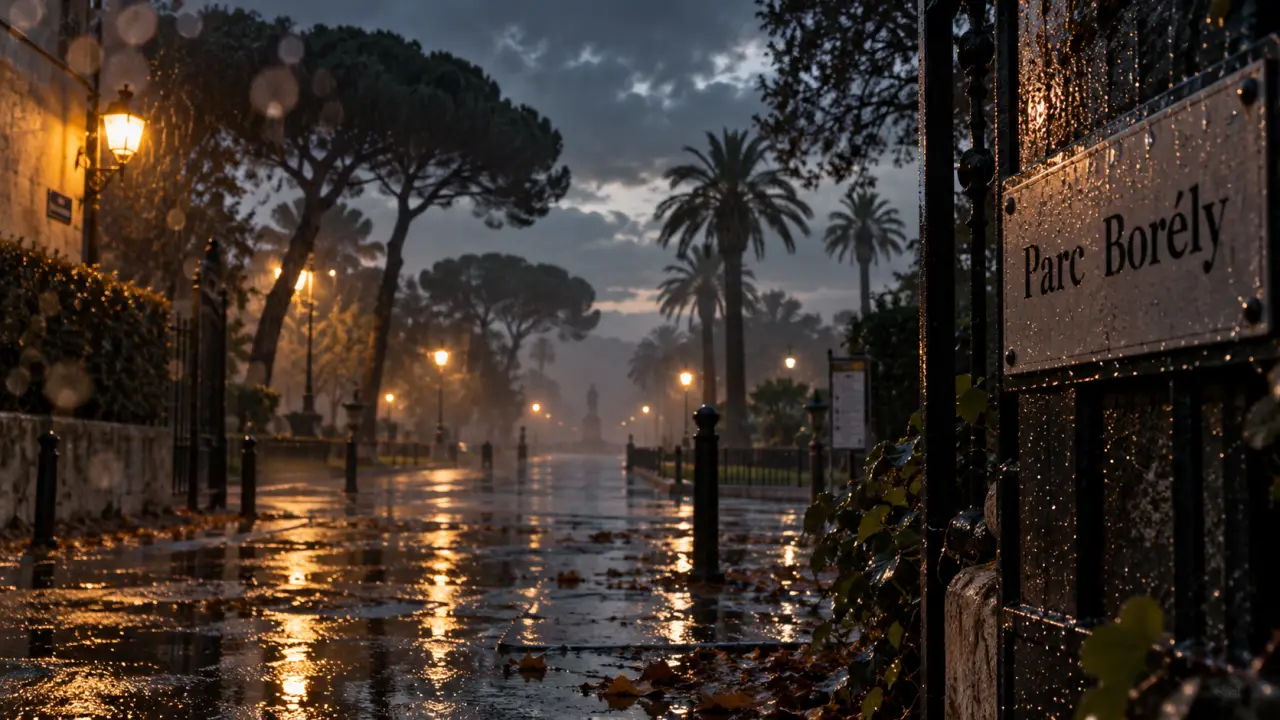 Orages à Marseille : un impact de foudre près du parc Borély