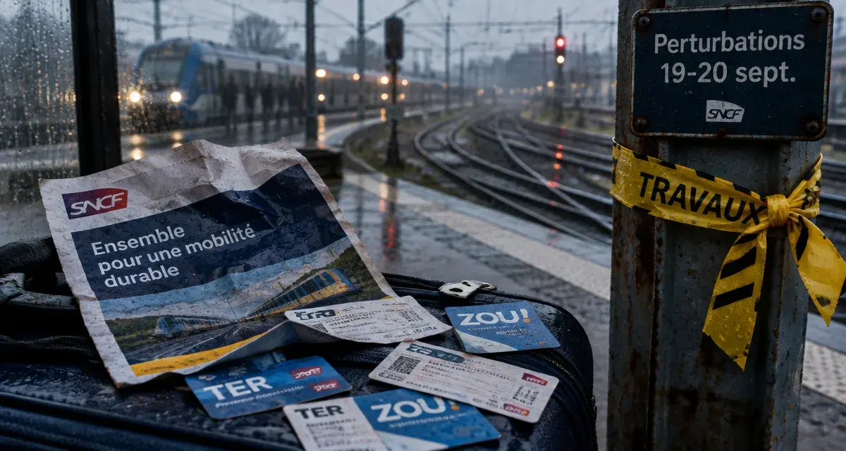 Perturbations ferroviaires annoncées pour le week-end des 19 et 20 septembre