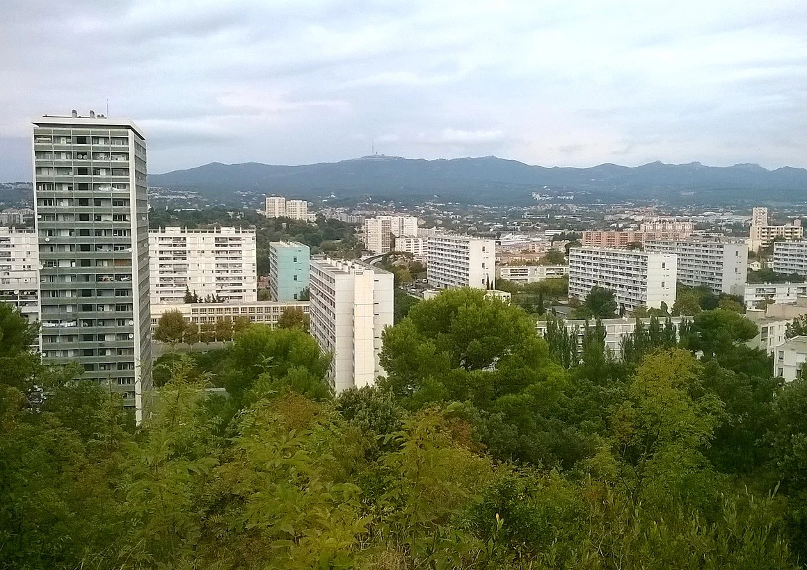 Les immeubles de Frais-Vallon vus de Montolivet