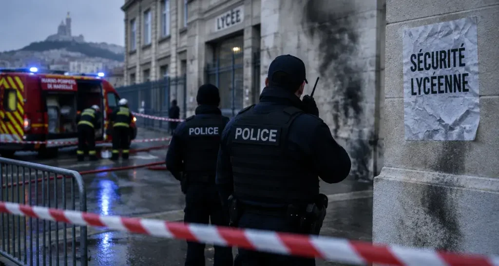 Marseille : un policier blessé par un tir de mortier lors d'un blocus lycéen
