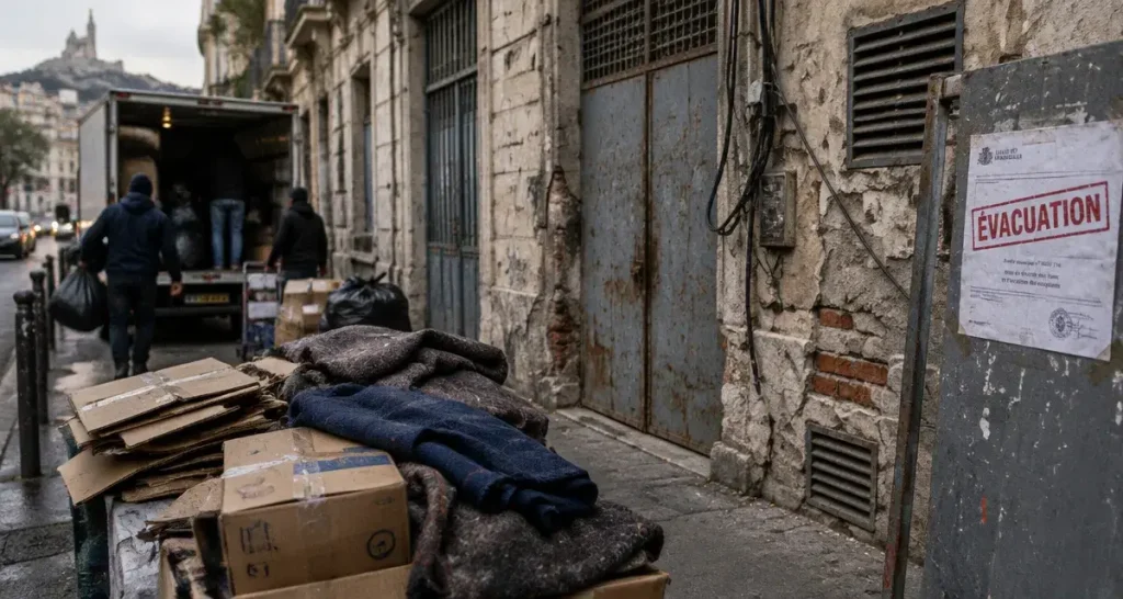 Le squat rue Busserade évacué dans le 3e arrondissement de Marseille