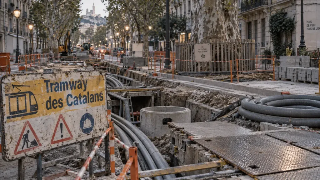 Tramway des Catalans : les réseaux préparés avant les travaux de 2027