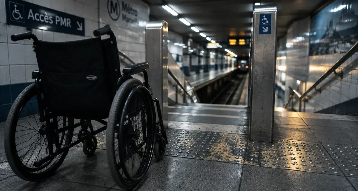 À Marseille, les transports restent difficiles pour les voyageurs à mobilité réduite